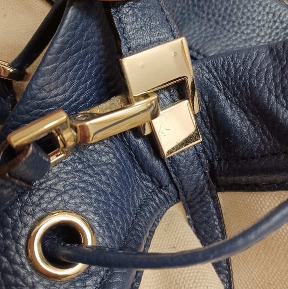 KATE SPADE Oliver Street Canvas Jacey Drawstring Bucket Crossbody Shoulder Bag - Picture 4 of 12